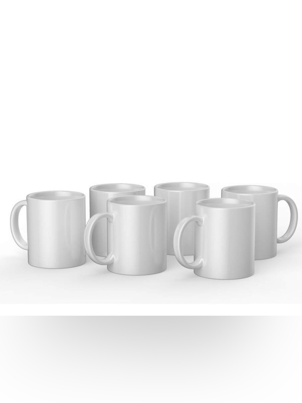 Cricut 12 oz Ceramic Mug Blank, White qty 6 cups in unopened box